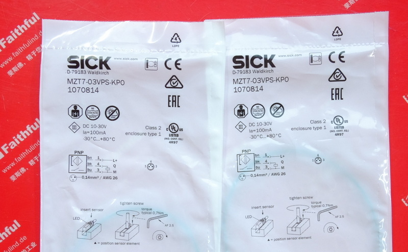 Sick MZT7-03VPS-KP0 西克T形气缸位置传感器 1070814