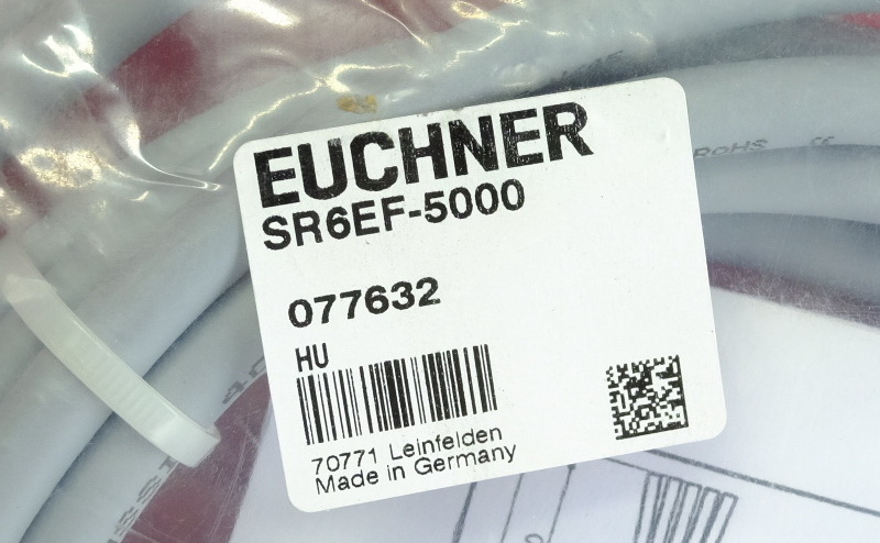 Euchner 077632 安士能配有SR6圆形接插头的接配线电缆 C-M26F07-07X1,0PU05,0-MA-077632 5 m