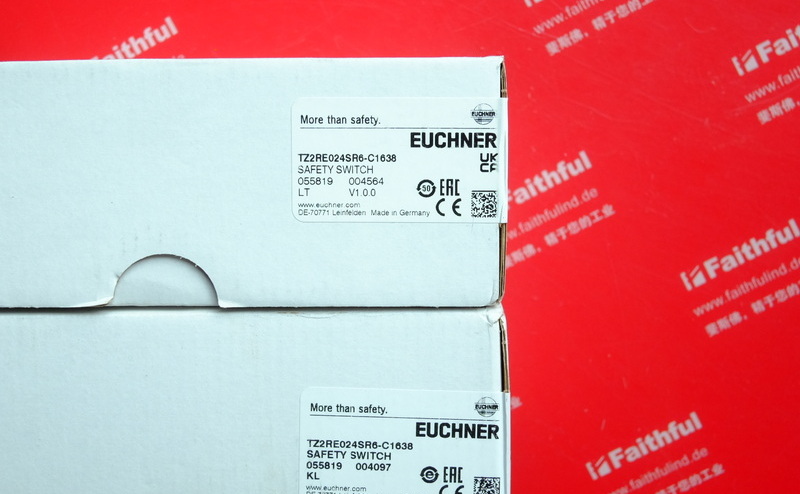 Euchner 055819 安士能TZ安全开关 TZ2RE024SR6-C1638，SR6圆形接插头