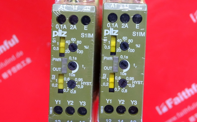 Pilz 828050 皮尔磁电流监控继电器 S1IM 230-240VAC IM 0.01-15A