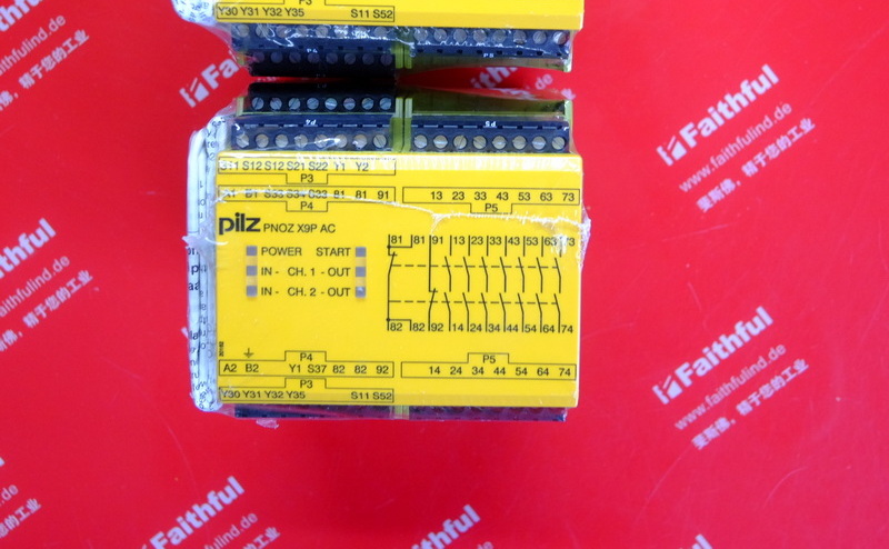 pilz 777606 皮尔磁安全继电器模块 PNOZ X9P 24DC 24-240VACDC 7no
