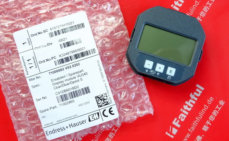E+H 71002865 恩德斯豪斯显示模块 71000082 VU340 71204229 Endress+Hauser