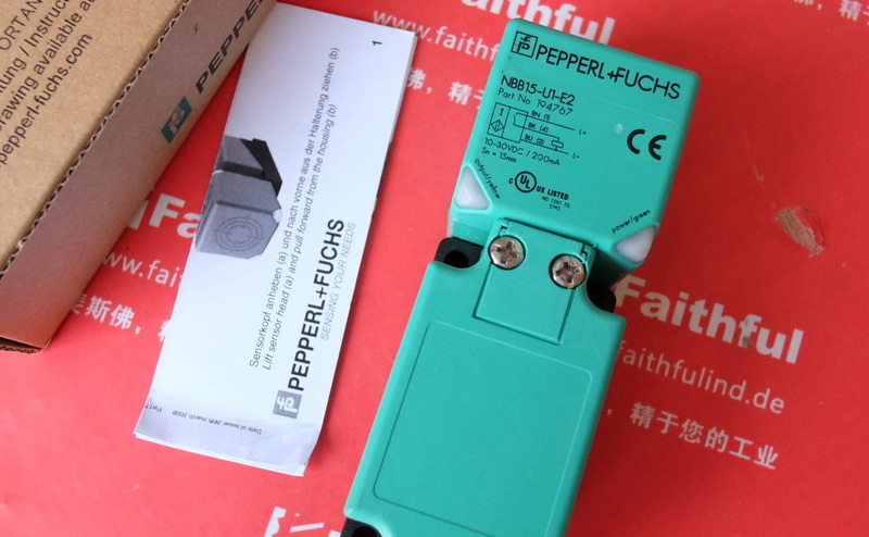 P+F 194767 倍加福电感式传感器 NBB15-U1-E2 Pepperl+Fuchs