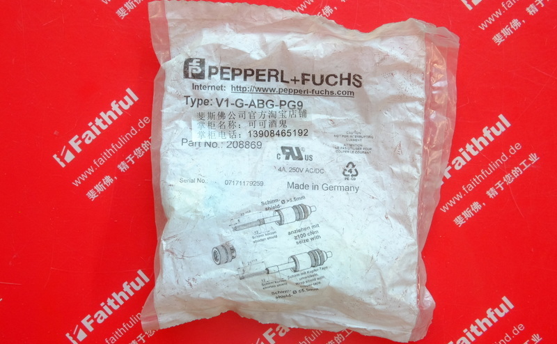 P+F 208869 倍加福母头电缆套件 V1-G-ABG-PG9 Pepperl+Fuchs
