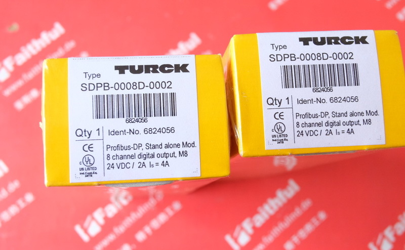 Turck 6824056 图尔克用于PROFIBUS-DP的piconet独立模块 SDPB-0008D-0002 8路数字量输出