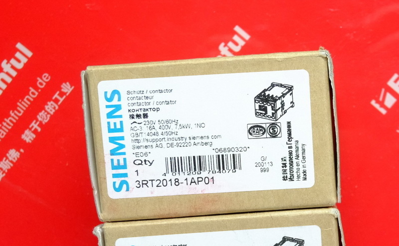Siemens 3RT2018-1AP01 西门子接触器 SIRIUS 230V