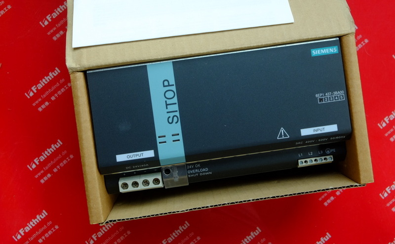 Siemens 6EP1437-3BA00 西门子电源模块 SITOP DC24V 40A