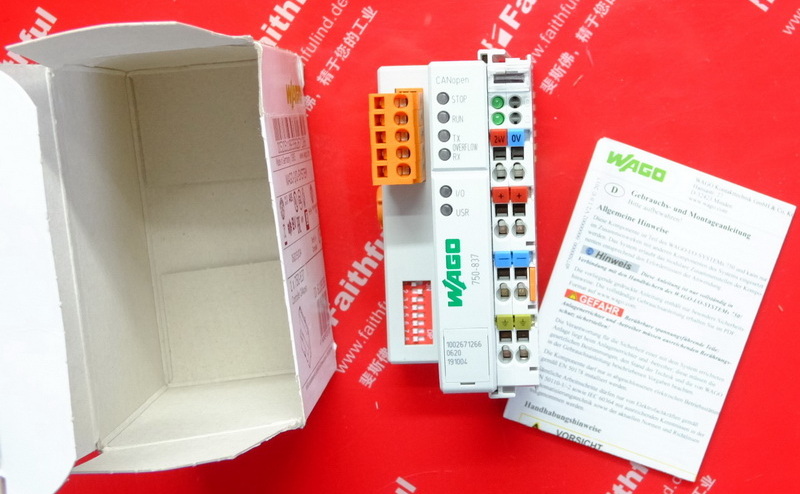Wago 750-837 万可CANopen 控制器 WAGO I/O SYSTEM CANopen