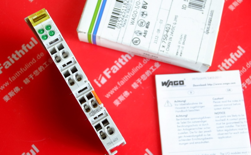 Wago 750-403 万可4通道数字量输入模块 WAGO I/O SYSTEM