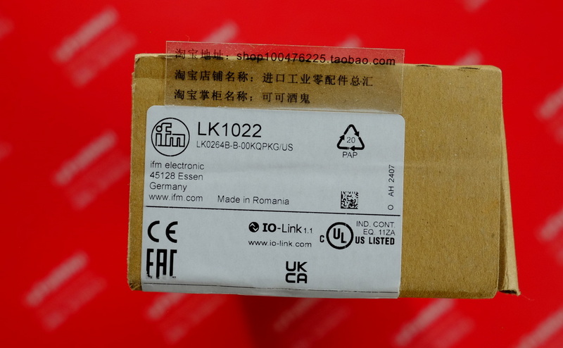 IFM LK1022 易福门全新电子液位传感器 LK0264B-B-00KQPKG/US