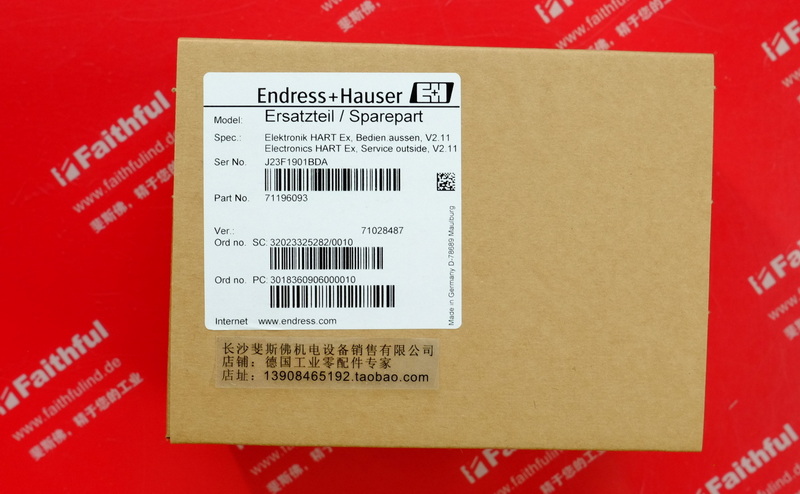 E+H 71196093 恩德斯豪斯电子插件模块 Endress Hauser 71028487
